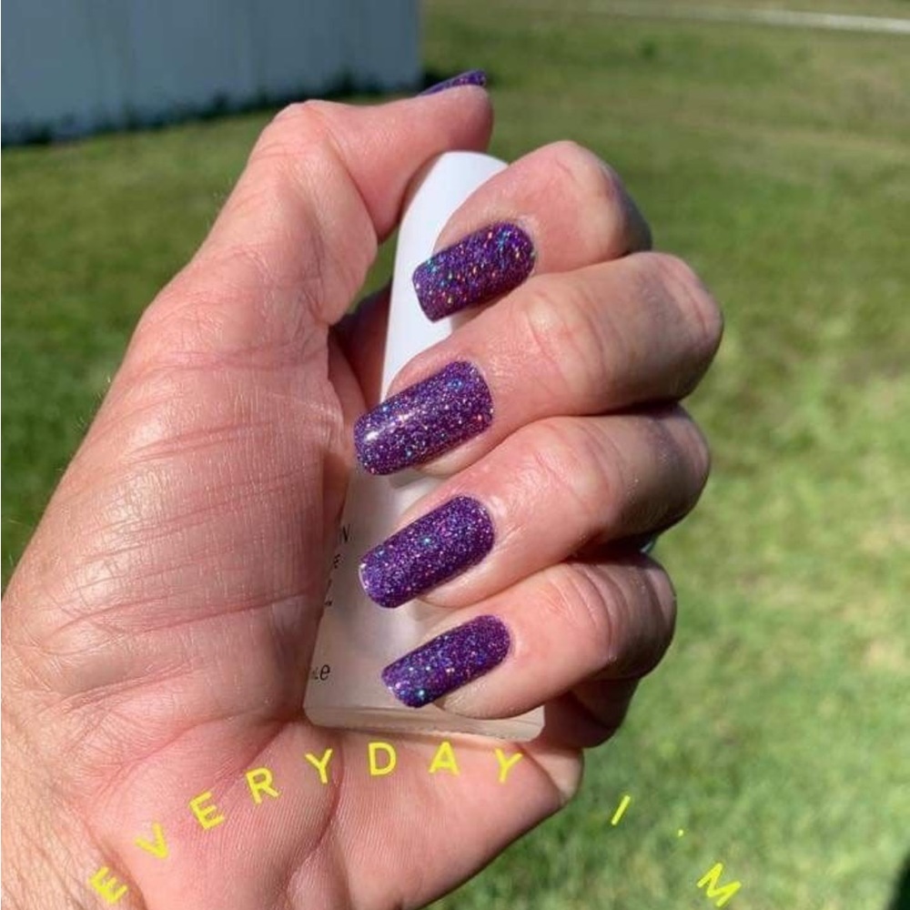 *Rare, HTF* Color Street: Everyday I’m Sparkling | Purple Glitter Party Sparkle - Picture 7 of 10